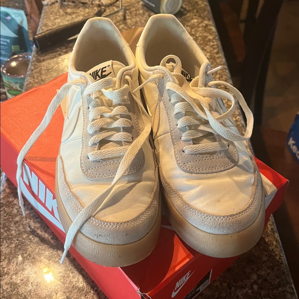 Nike Cream and White Casual Sneakers